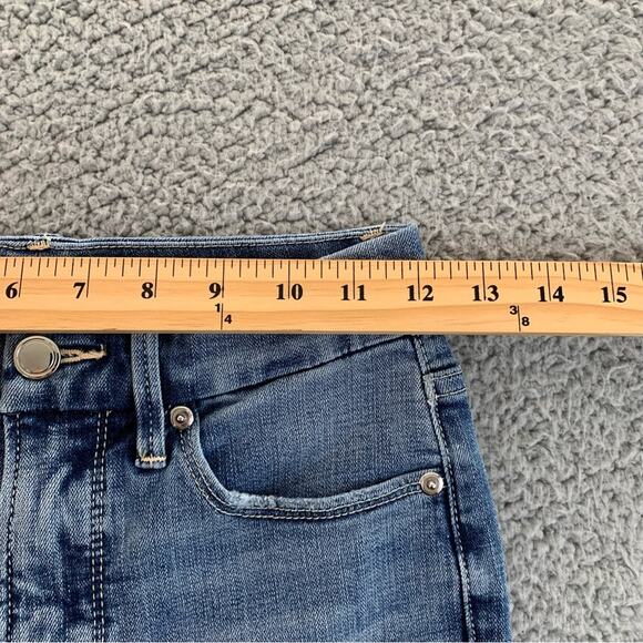 Good American Good Waist Crop Ripped With Chewed Hem Women's Jeans - Size: 0/25 - Picture 10 of 16